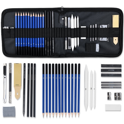 33 Pcs Sketching Set With Clipboard and Sketch Pad wooden Box -  Finland
