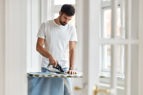 Man-ironing-his-Ramon-Puig-guayabera (2).jpg