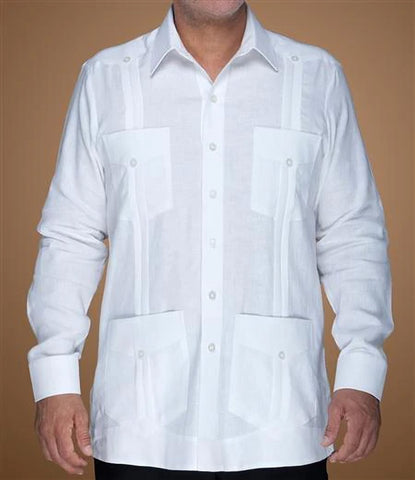 long-sleeve-white-guayabera-linen-supreme-ramon-puig-guayaberas