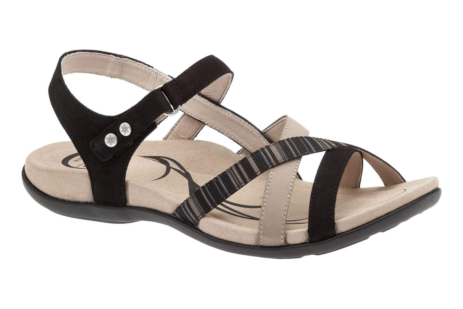 abeo black sandals