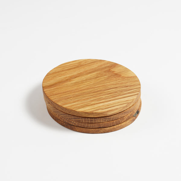 Oak Coasters - 4 Pack