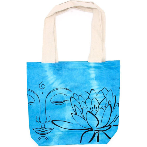 Natural Tie-Dye Bags - Indian Cotton - Blue & Pink Shades