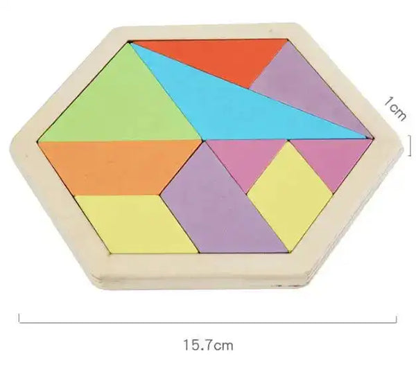Wooden Puzzles - Educational Math Tangram Game 39