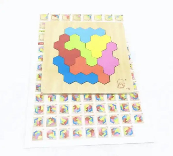 Wooden Puzzles - Educational Math Tangram Game 36