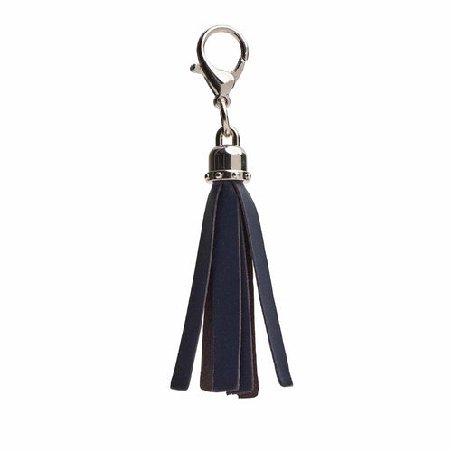 Handbag Charms - Mini tassel bag charm - Navy Blue