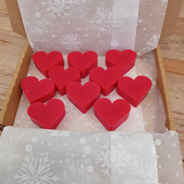Heart Shaped Scented Guest Soaps - Box of 10 - SLS & Paraben Free - Soap Gift 8