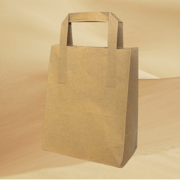 Paper Carrier Bags - Recycled & Recyclable - 3 Sizes - White or Brown 8