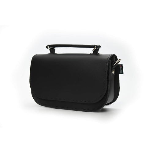 Handmade Leather Bag - Aura Black Handbag - Made In The UK