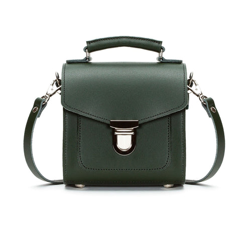 Handmade Leather Handbags - Sugarcube Handbag - Ivy Green