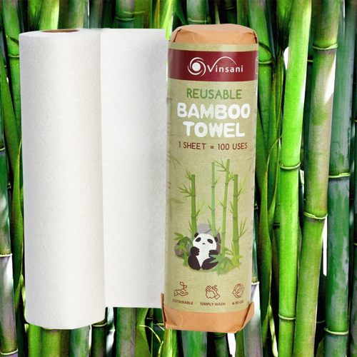 Reusable Bamboo Kitchen Towel - Strong Eco-Friendly Kitchen Roll