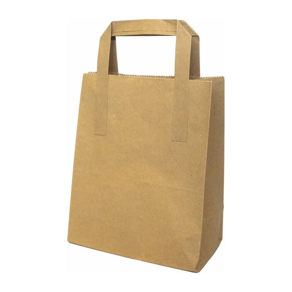 Paper Carrier Bags - Recycled & Recyclable - 3 Sizes - White or Brown 5