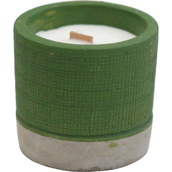 Concrete Wooden Wick Soy Wax Candles  - Long Burning - 6 Great Scents 2