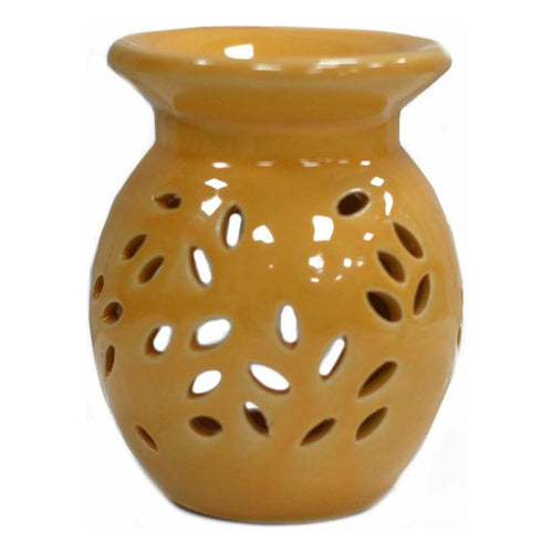 Classic Ceramic Oil Burners - Floral Design - Choice of 5 Colours