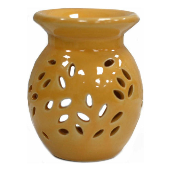 Classic Ceramic Oil Burners - Floral Design - Choice of 5 Colours 0