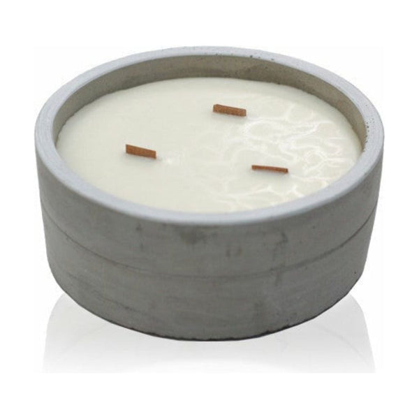 Concrete Wooden Wick Soy Wax Candles  - Long Burning - 6 Great Scents 5
