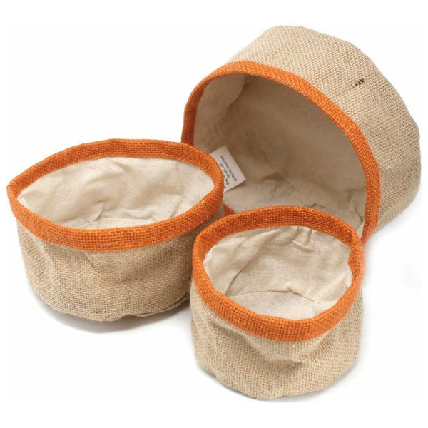 Eco Friendly Storage - Set of 3 Natural Jute Baskets - Choice of 4 Colours 3