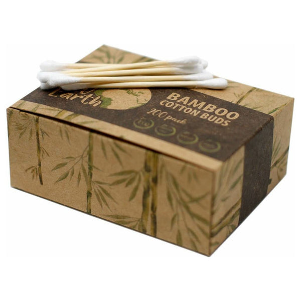 AW Earth - Eco Friendly Sustainable Bamboo Cotton Buds - Box of 200 0