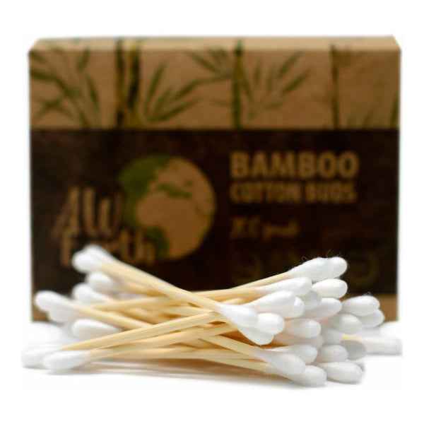 AW Earth - Eco Friendly Sustainable Bamboo Cotton Buds - Box of 200 3