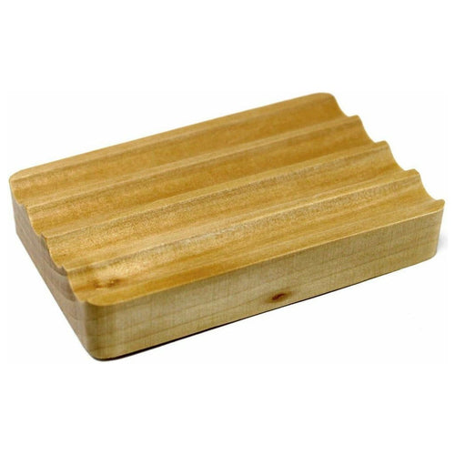 Wooden Soap Dishes - Sustainable Hemu Wood Soap Drainer Tray - 5  Designs