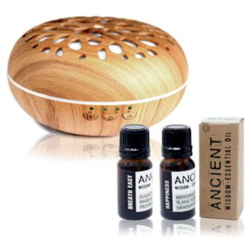 Oslo - Aromatherapy Essential Oil Diffuser Gift Set with 2 Premium Oil Blends