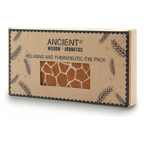Relaxing Cotton Eye Pillow with Essential Oils in a Gift Box - Lavender & Wheat