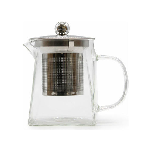 Glass Infuser Teapot - Herbal Tea Maker - Steel and Glass