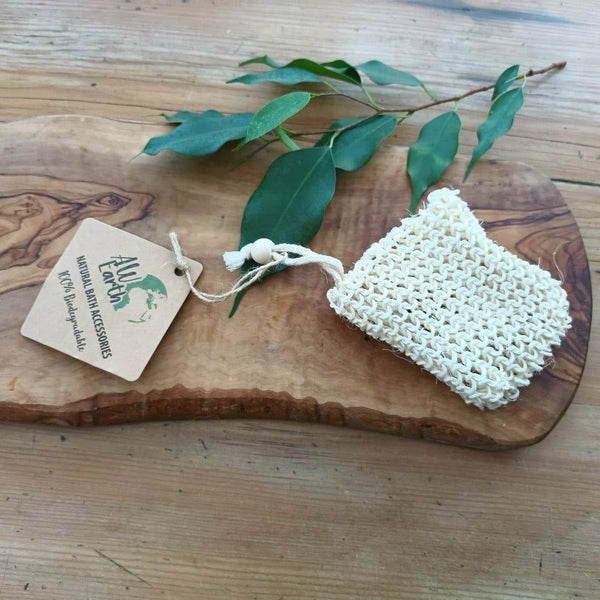 AW Earth - Natural Biodegradable Soap Bags - Sisal Bamboo or Jute 5