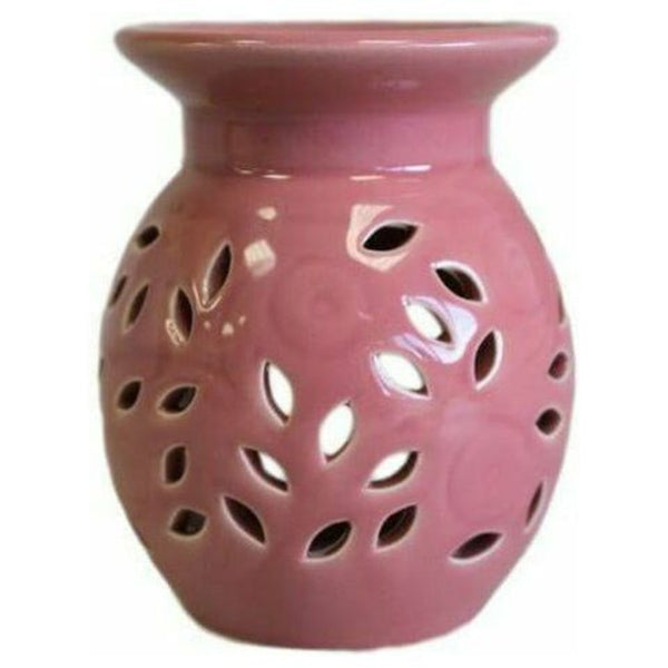 Classic Ceramic Oil Burners - Floral Design - Choice of 5 Colours 3