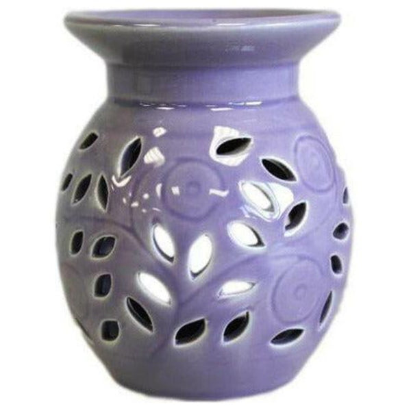 Classic Ceramic Oil Burners - Floral Design - Choice of 5 Colours 4