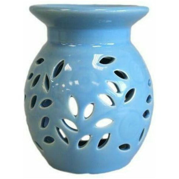Classic Ceramic Oil Burners - Floral Design - Choice of 5 Colours 2
