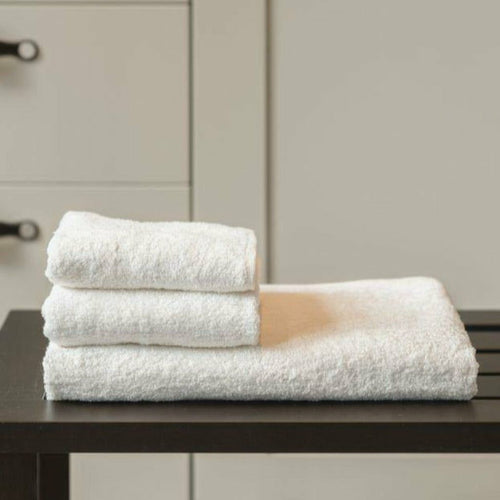 GIBIE -  Bath Towel Set -100% Natural Skin-friendly for Sensitive Skin - Sun White