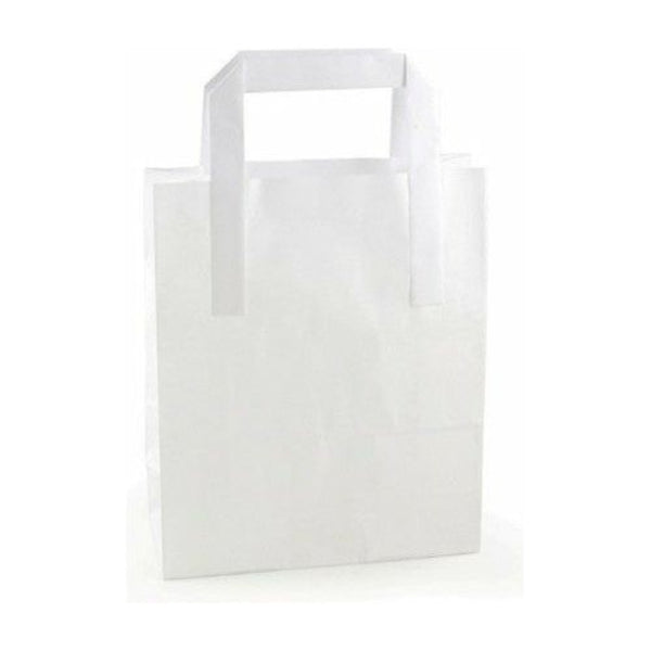 Paper Carrier Bags - Recycled & Recyclable - 3 Sizes - White or Brown 3