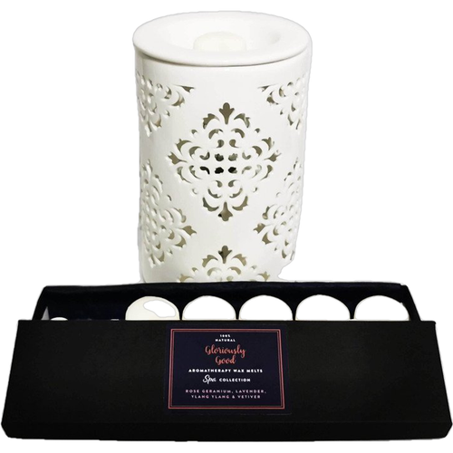 Gloriously Good - Electric Wax Melt Burner Gift Set - 12 x Aromatherapy Wax Melts