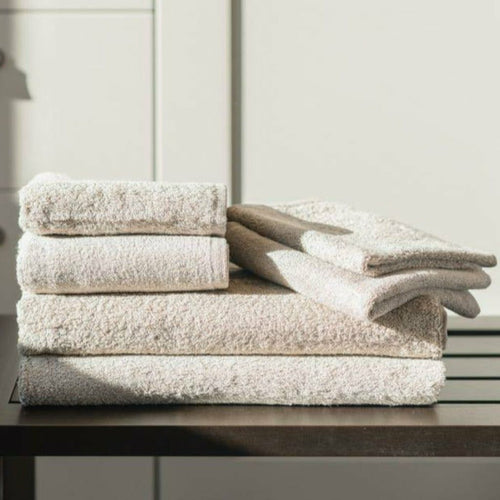 GIBIE - Natural Antibacterial Family Bath Towel Set for Sensitive Skin - Burnt Grey