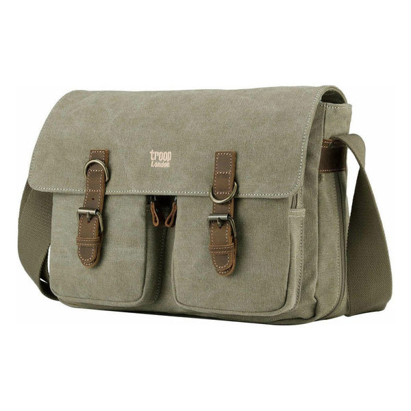 Troop London - Classic - Canvas Messenger Bag - 5 Colours 11