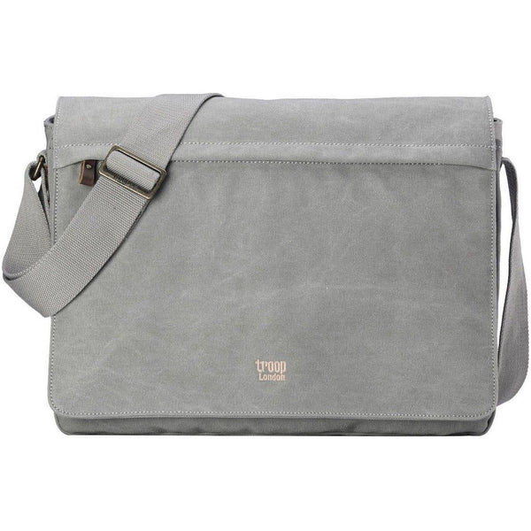 Canvas Laptop Messenger Bag - Troop London Classic  - 18 Diagonally 1