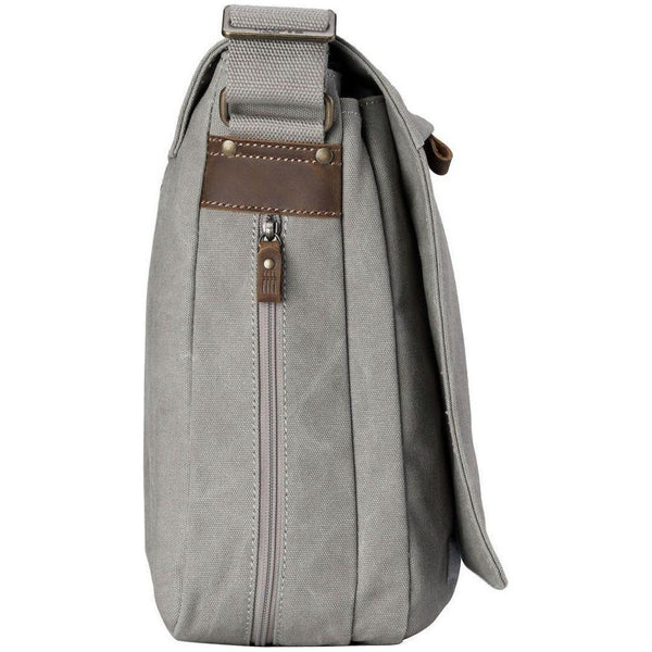 Canvas Laptop Messenger Bag - Troop London Classic  - 18 Diagonally 2