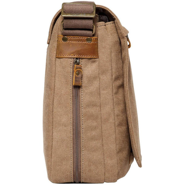 Canvas Laptop Messenger Bag - Troop London Classic  - 18 Diagonally 25