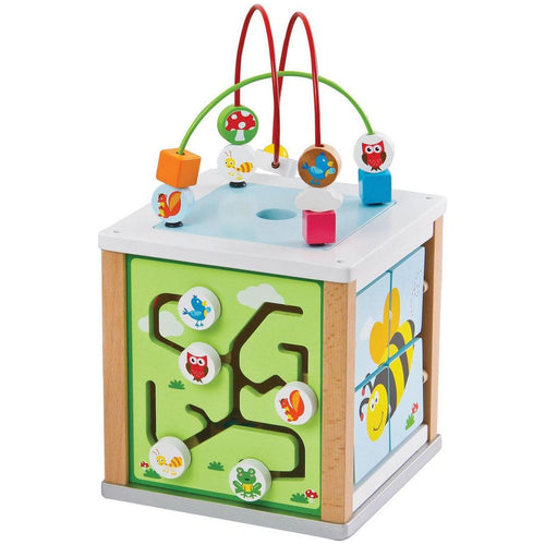 Wooden Learning Toy - Activity Cube - Creative Educational Game 12 m +