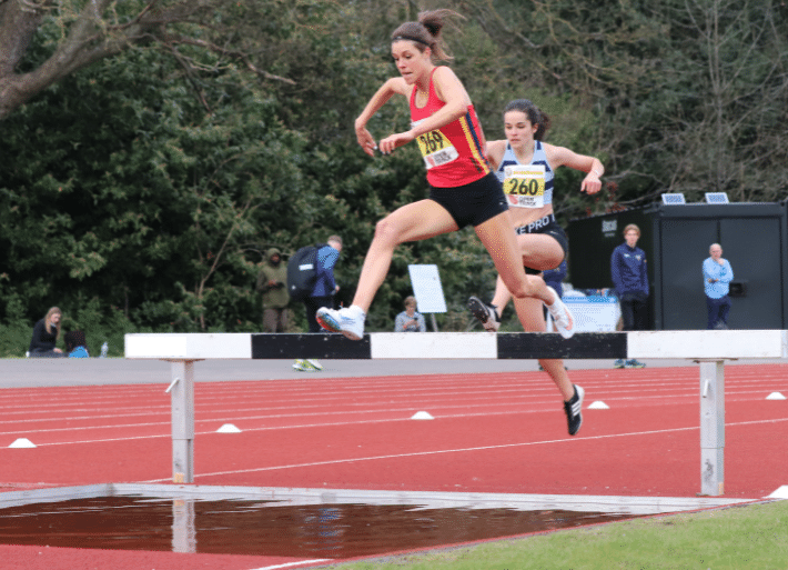 Steeplechase training with Maisie Grice