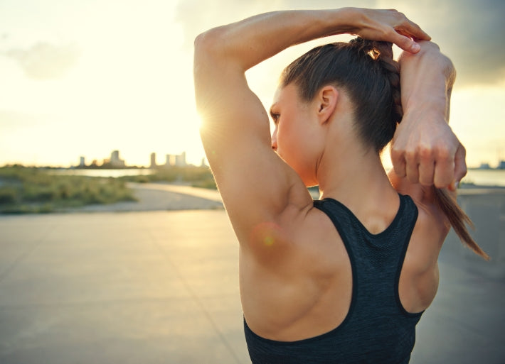 Athlete finding motivation before competition