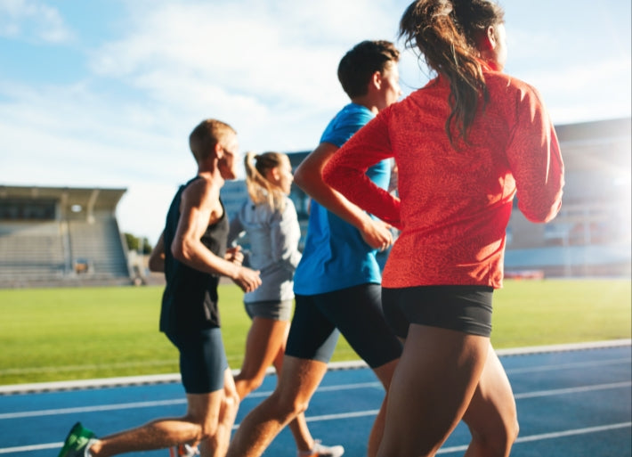 Athletes Running