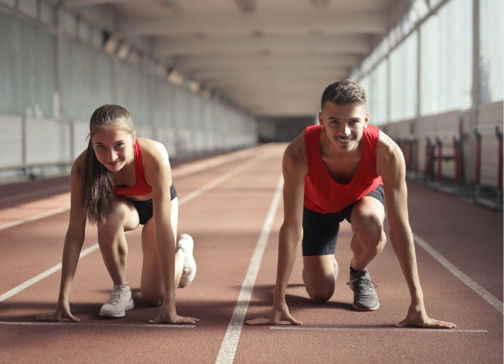 Young Athletes getting ready to train