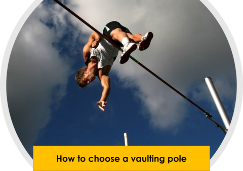 Pole vaulter going over the bar.  Link to Neuff Athletic's 'How to Choose a Vaulting Pole' article