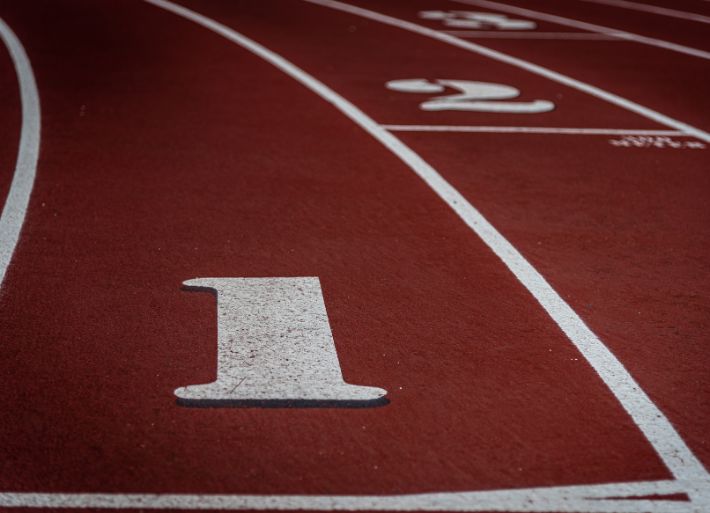 Starting Lanes in Athletics Track