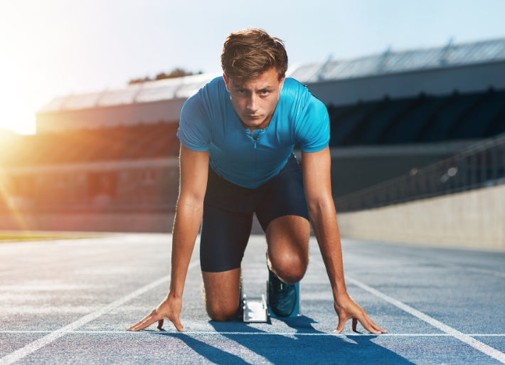 Middle Distance Runner Preparing for NCAA Tournament