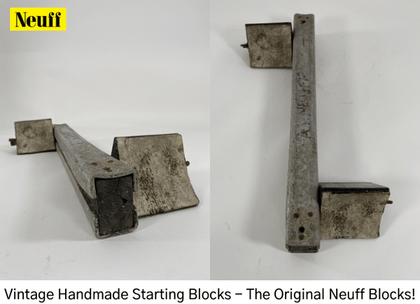 Vintage Handmade Neuff Athletic Starting Blocks