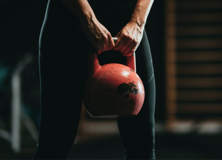 Weight training in the gym