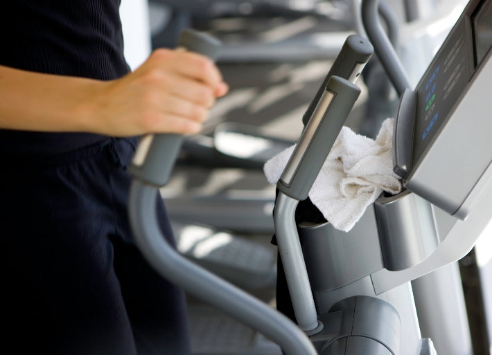 Female Athlete on Cross Trainer