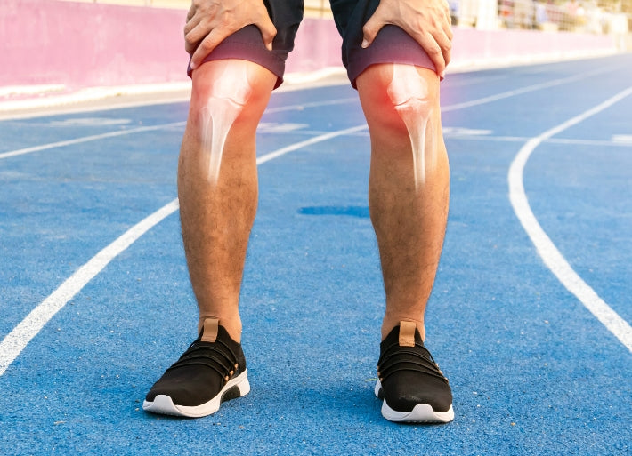 Athlete with Inflamed Knee